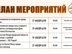 План мероприятий